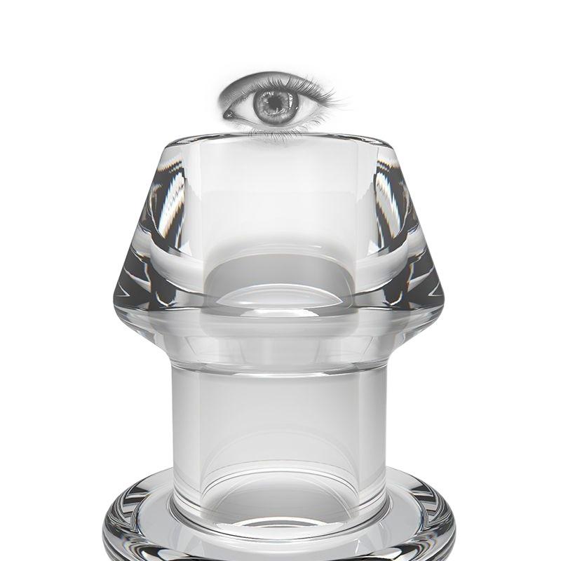 Hollow Anal Plug Transparent Peeping Anal Dilator Vestibular Pull Beads Anal Plug Out Leakage Prevention Liquid Adult Erotic Products