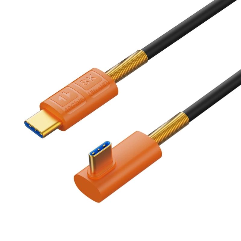 240W TypeC USB4 Cable 40Gbps Data Transfer USB C Extension Cord 8K60hz Video Output Efficient