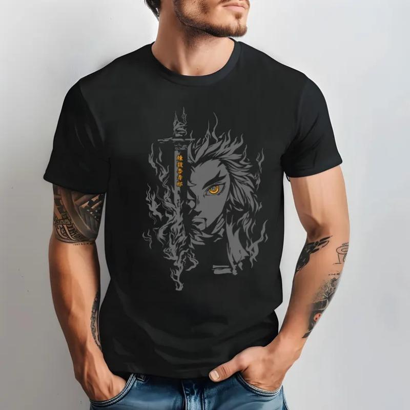 Anime Purgatory Apricot Shoulang Demon Slayer 2026 SpringSummer New Y2K Super Style Mens and Womens Streetwear S