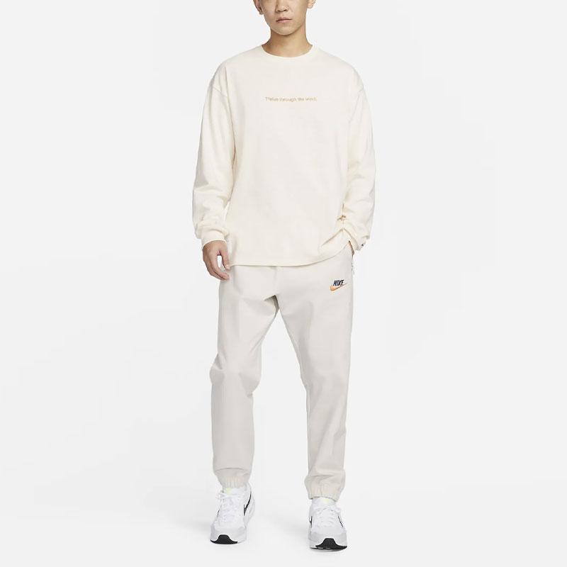 New Nike T Shirt Men's Light Ivory White FN0466-118