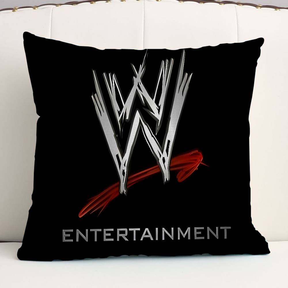 W-W-W-ES W-WrestlingS StarS Pillow Covers Cartoon Sofa Decorative Home Double-sided Printing Short Plush Cute Cushion Cover