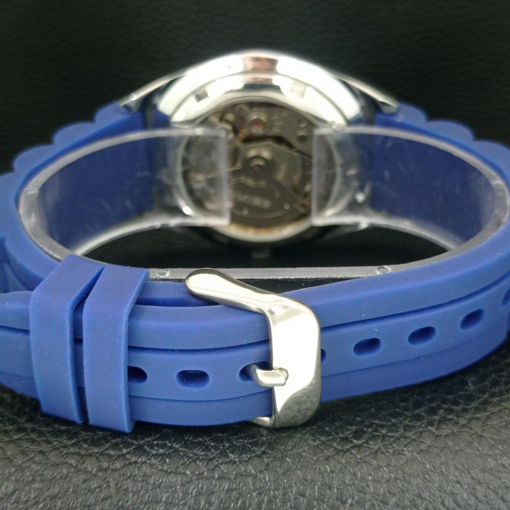 VINTAGE SEIKO 5 AUTOMATIC 6309A REFURBISHED JAPAN MENS BLUE DIAL WATCH a442617-1