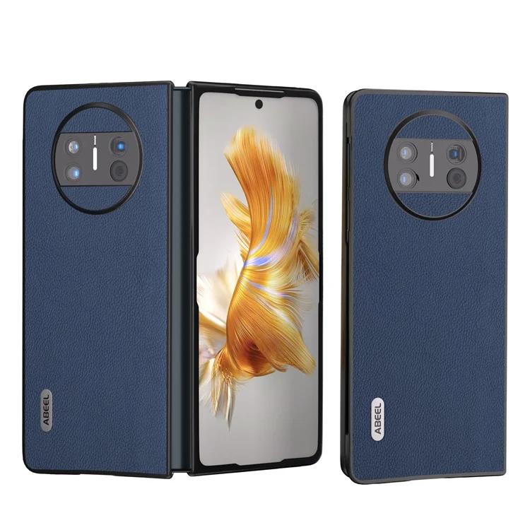 

Чехол для телефона с тонкой текстурой личи для Huawei Mate X3 5G, чехол для телефона из воловьей кожи с защитой от царапин