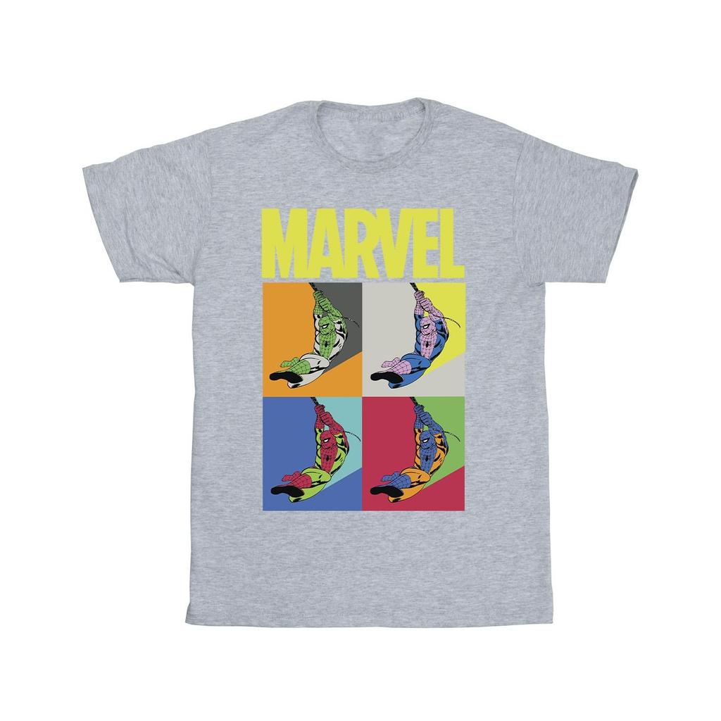 Marvel Mens Spider-Man Pop Art T-Shirt