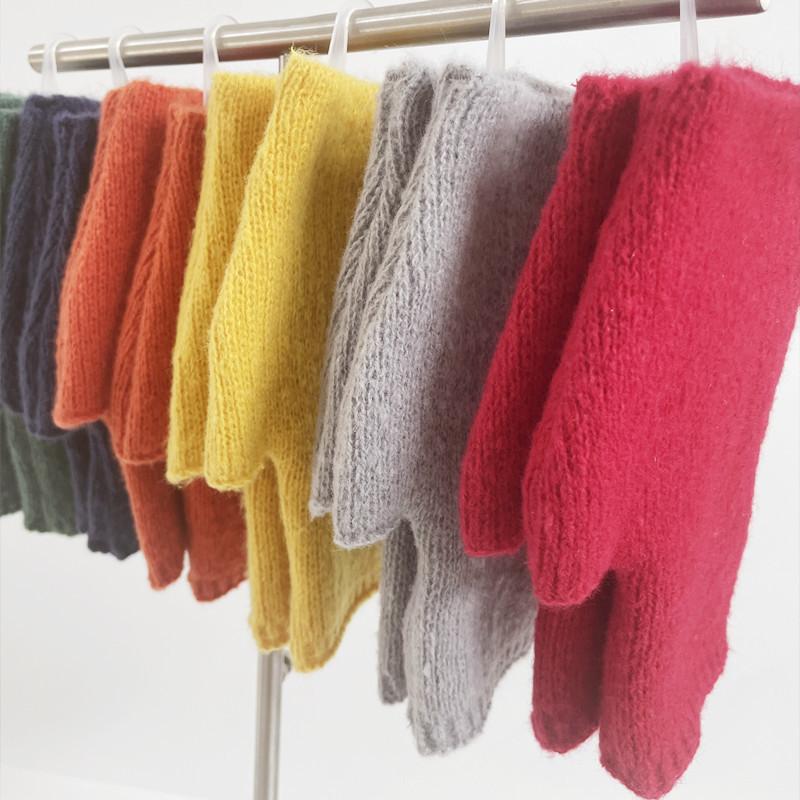 Warm Knitted Gloves Turtle Doves Gloves Cashmere Fingerless Hand Warmer Mittens