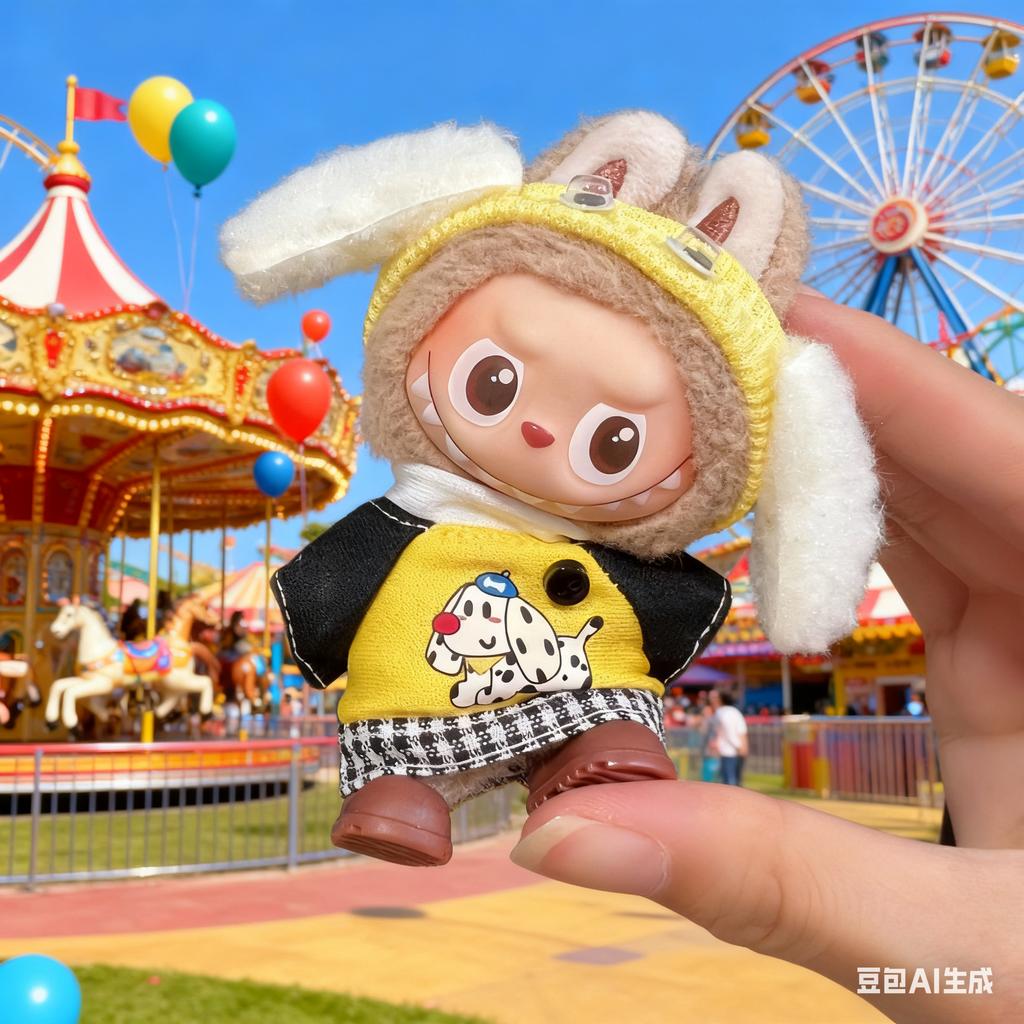 For Labubu 4.0 Mini Baby Clothes New Model for 10cm Doll For The Monsters Pin for Love Doll Outfit Accessories Labubu V4