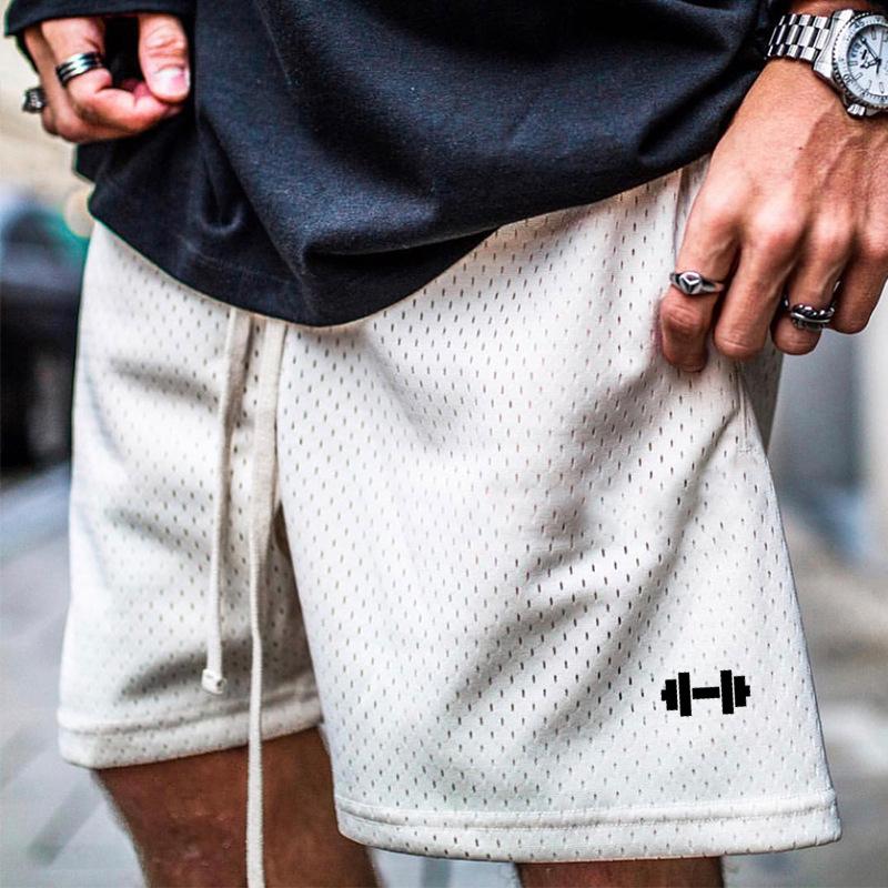 Muscleguys Summer Running Shorts Mens Sports Jogging Fitness Shorts Mesh Quick Dry Gym Bodybuilding Sport Shorts Basketball Short Pants