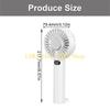 L8RE Mini Handheld Fan with 3 Speed and Rechargeable Battery Cooling Device for Travel Office and Outdoor Activity Use
