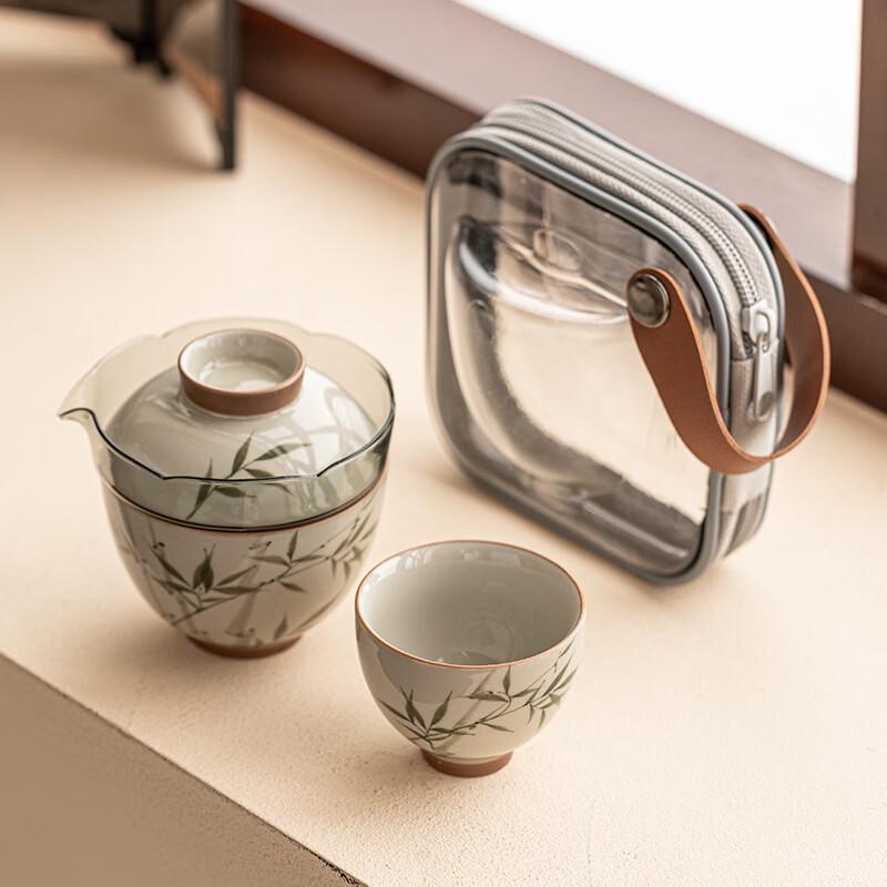 Portable Ceramic Quick Tea Set