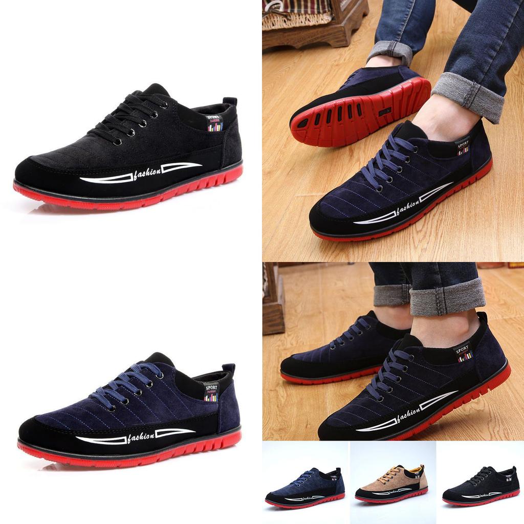 New Fashion Men Sneakers Casual Frosted Leather Running Shoes With Stylish Design And Comfortable Fit