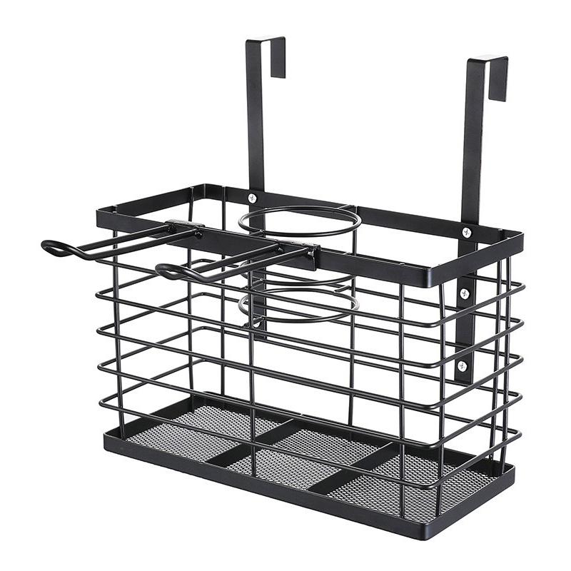 001-CFJ-002 Bathroom Metal Storage Rack Hair Dryer Holder Hanging Basket