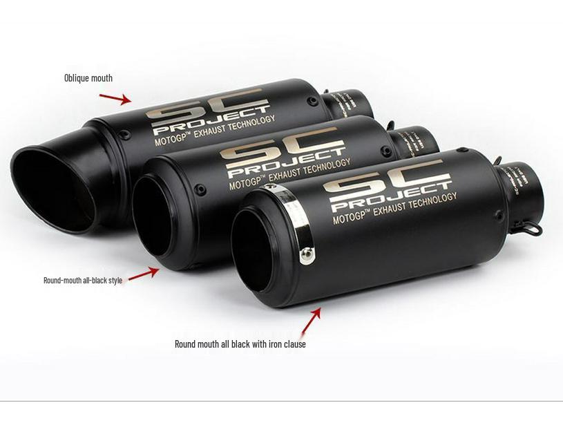 Universal SC Street Motorcycle Exhaust Tailpipe for Yamaha, Kawasaki, Honda