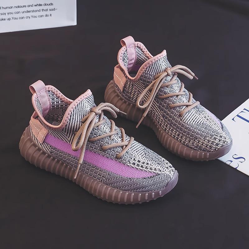 Couple shoes fly-woven coconut shoes women's 2025 new breathable mesh shoes casual versatile comfortable sports shoes men ins tide