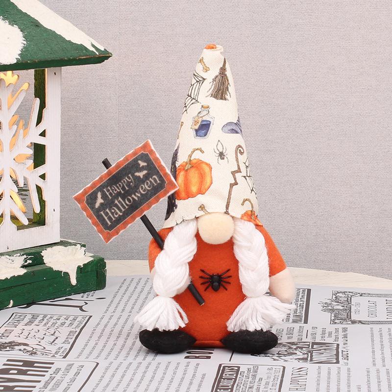 Halloween decorations Standing Faceless Doll Dwarf Rudolph Goblin Doll Ghost Festival atmosphere decoration