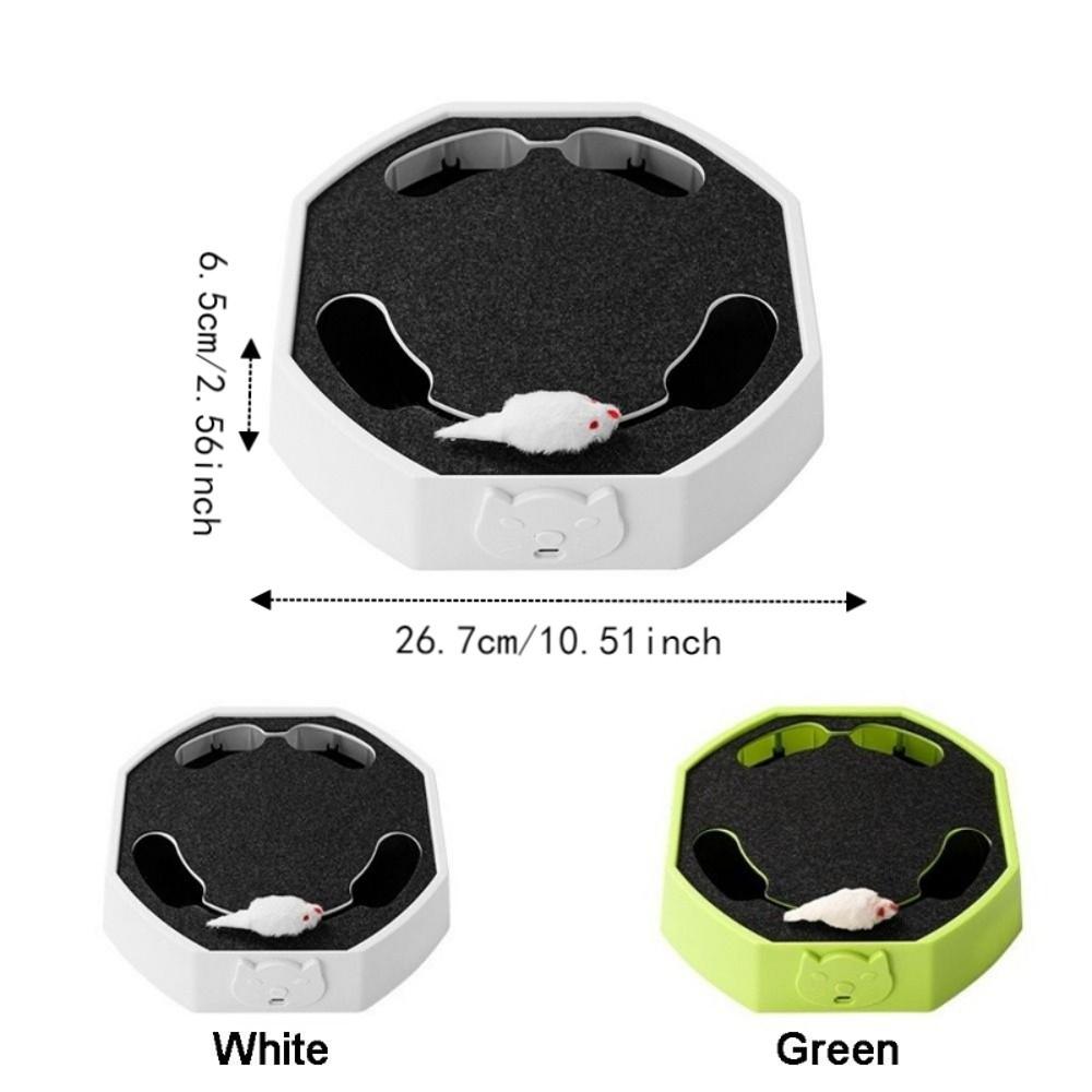 Scratch Resistant Automatic Mouse Follow Toy Adjustable Interactive Cat Toy  For Cats Dogs
