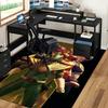 1pc Power Rangers Green Ranger Anime Cartoon Design Office Chair Mat Non-Slip Carpet for Home Decor, Suitable for All Seasons.Y026