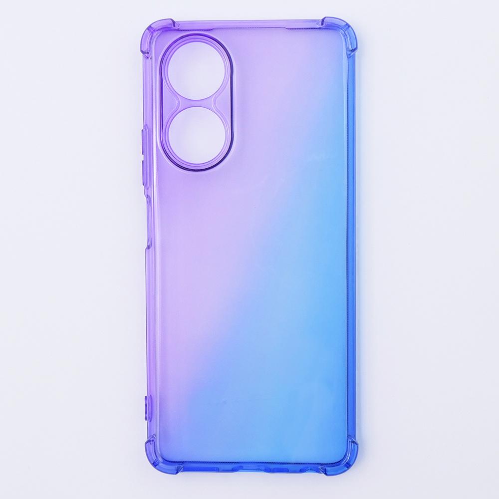 Gradient Dropproof Case for Oppo A58 4G, Purple/Blue