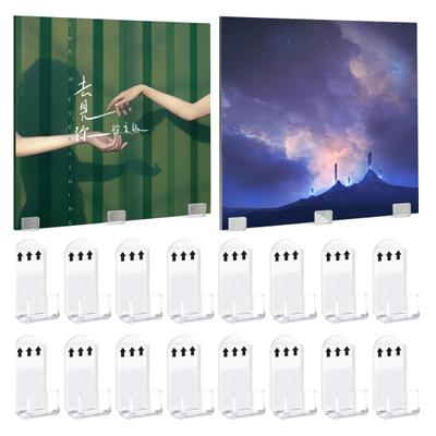 6/30 Pezzi Porta Dischi da Parete Acrilico Espositore per Dischi Facile Installazione