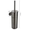 304 Stainless Steel Toilet Brush Holder Wall Mounted Bathroom Cleaning Tool No Dead Angle