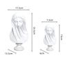 Resin Handicraft Figure Sculpture Veil Girl Caped Lady Abstract Bust Plaster Statue Decorative Figurines Home Decoration