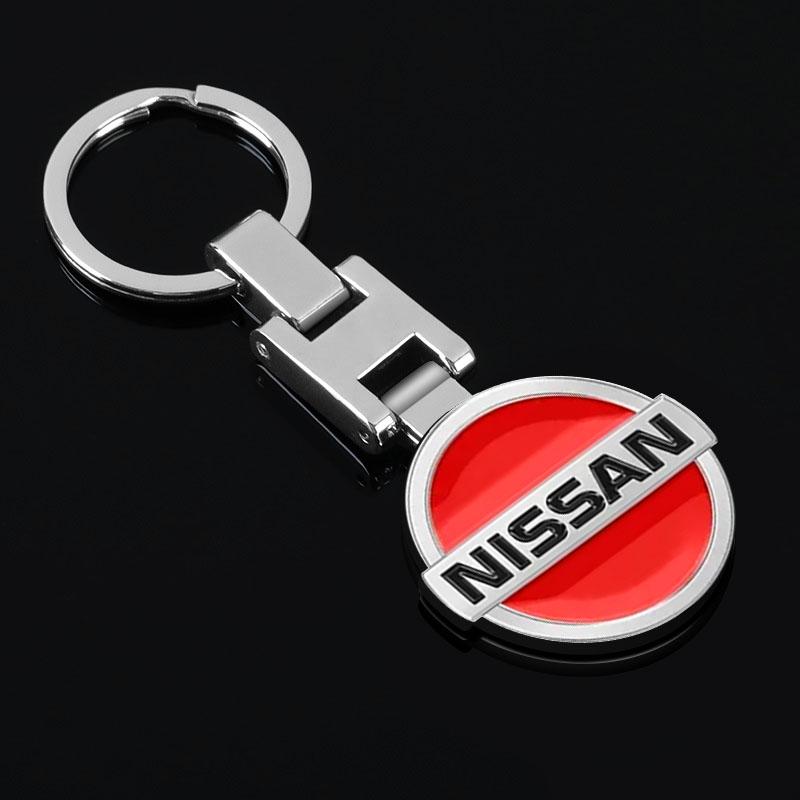1 Peça Emblema LOGO Chaveiro Argola de Chave Acessórios Para Nissan Nismo Qashqai j11 Juke GTR X-Trail Patrol Micra Navara Tiida