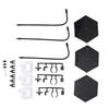 3 Pack Action Figure Stand ABS Stainless Steel Bendable Doll Figure Support Display Holder Base for 6 Inch Models