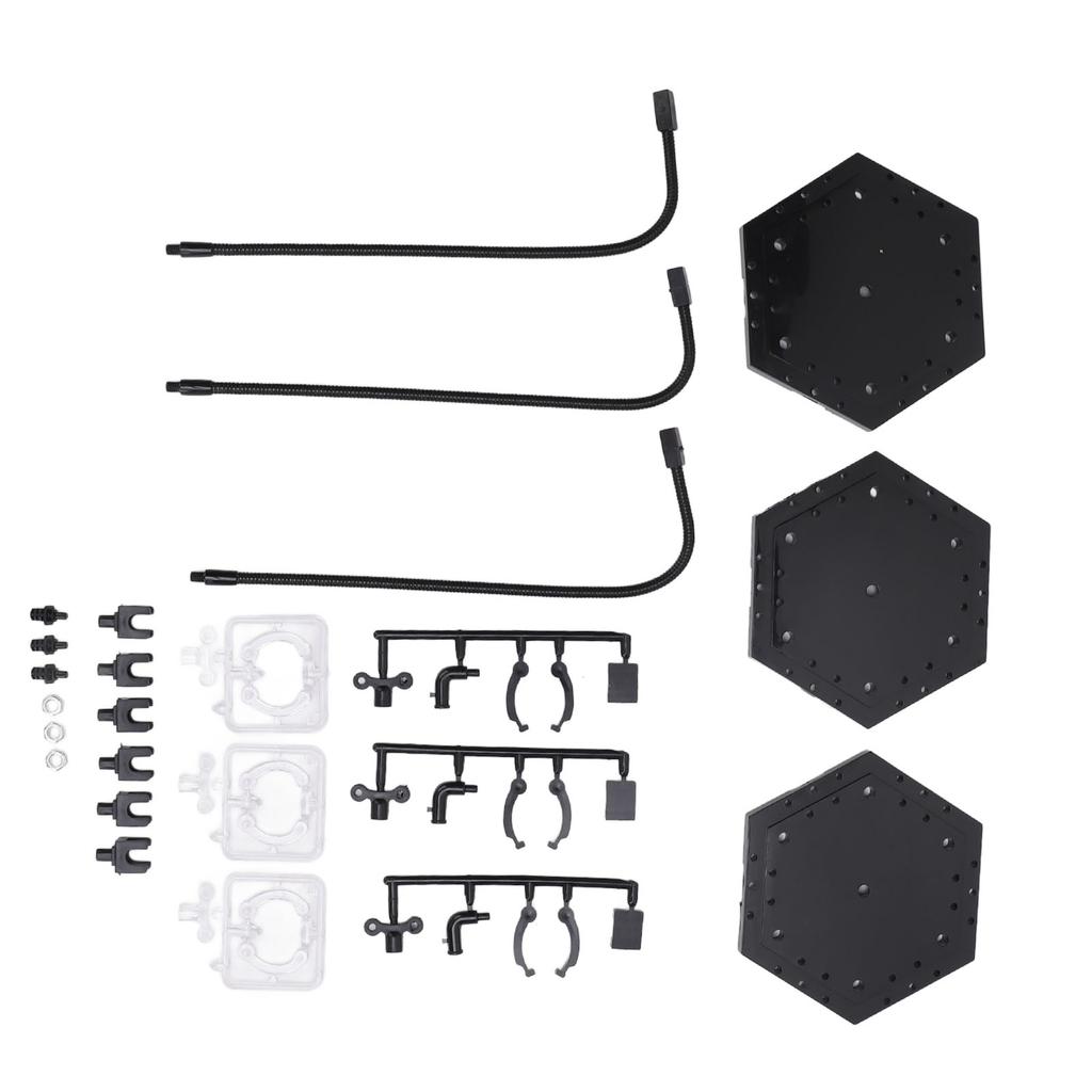 3 Pack Action Figure Stand ABS Stainless Steel Bendable Doll Figure Support Display Holder Base for 6 Inch Models