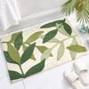 SYitong Entrance Mat, Indoor Door Mat, Bath Mat, Foot Mat, Green Leaf Design, for Hallways,