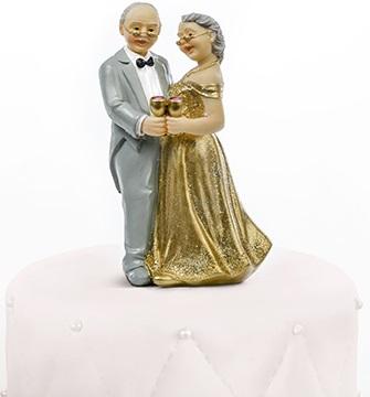 Cake Topper 50th Wedding Anniversary, 12 , 1 Piece