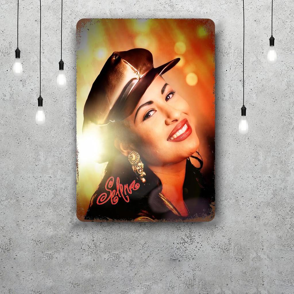 Selena Quintanilla Retro Vintage Tin Sign Poster Decorative Plaque Metal Plate Wall Decor