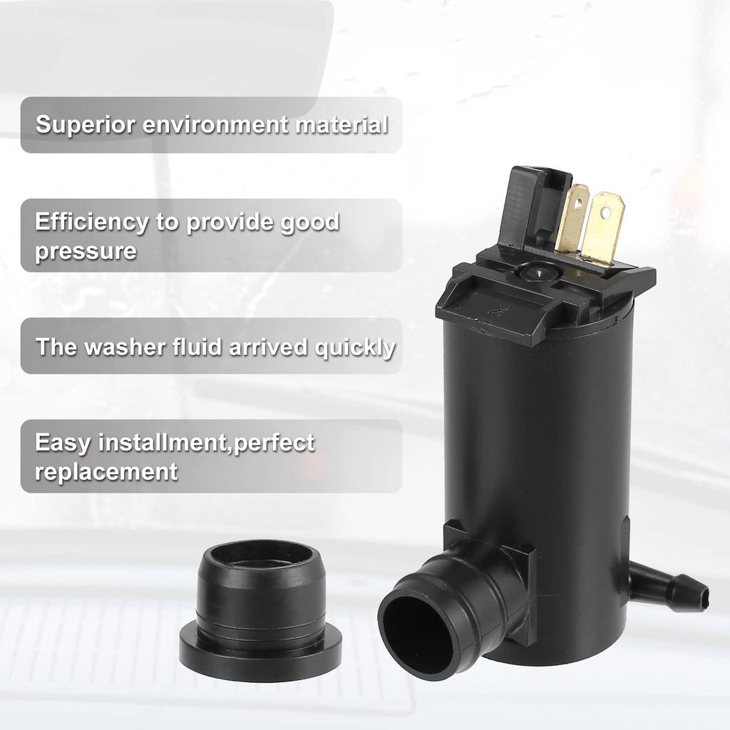 uxcell 89001132 H Honda Windshield Washer Motor Pump with Grommets Fits Civic A Ccord