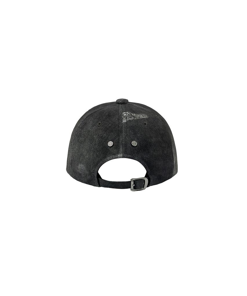 UNGIMMICK Distressed Print Metis Suede Cap (Gray / Lambskin)