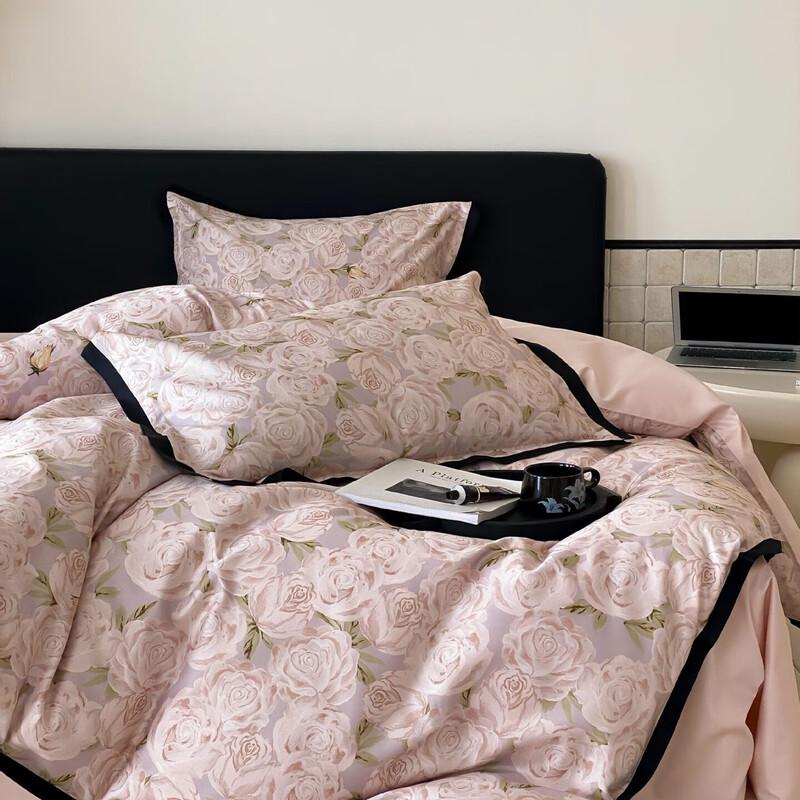 LISM Floral Digital Print Cotton Bedding Set