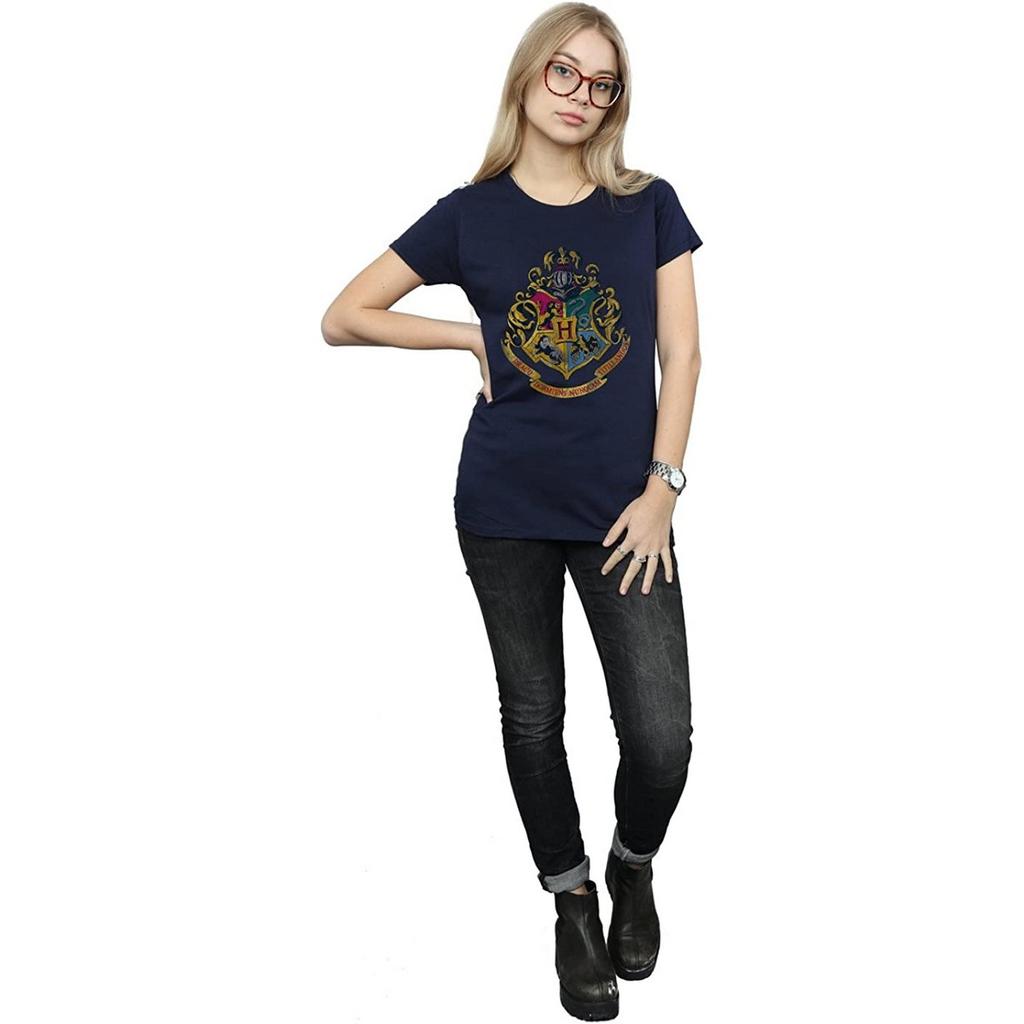 Harry Potter Womens/Ladies Hogwarts Houses Cotton Boyfriend T-Shirt