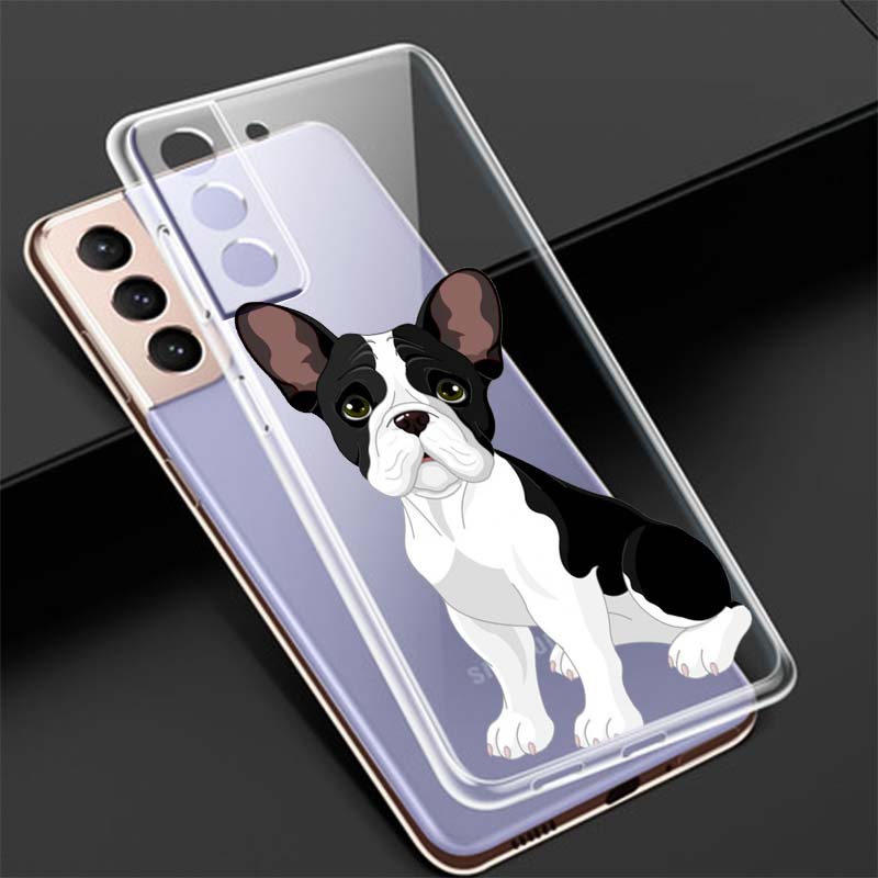 

Милый тигровый французский щенок силиконовый чехол для Samsung Galaxy S22 S21 S20 FE Ultra S10 S10E Lite S9 Plus прозрачный чехол для телефона Samsung S9