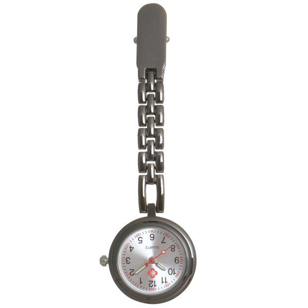 Engraved Women's Nurse Pendant Brooch Watch for Medical Use