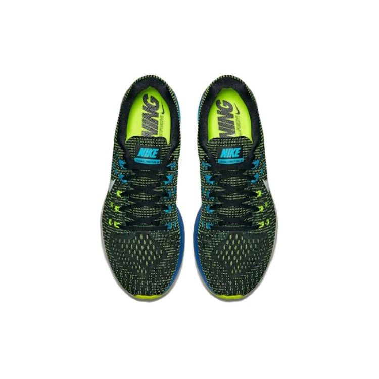 Nike Air Zoom Structure 19 Men Sneakers Black Volt Blue-Lagoon 806580-010