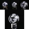 Exquisite 60mm 3d Crystal Ball Glass With Laser Engraved Miniature Earth Sphere Gift