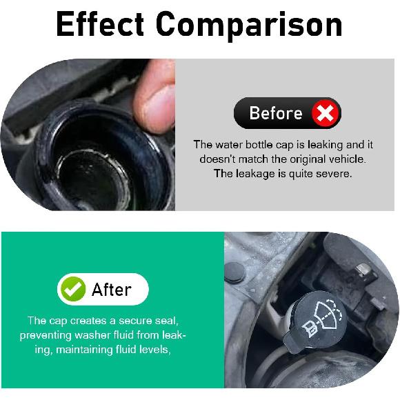 1 PC Washer Fluid Cap, Windshield Wiper Reservoir Cover, OEM #13227300 12767700 12788573 19172571 Compatible with Select Cadillac Buick Chevrolet GMC