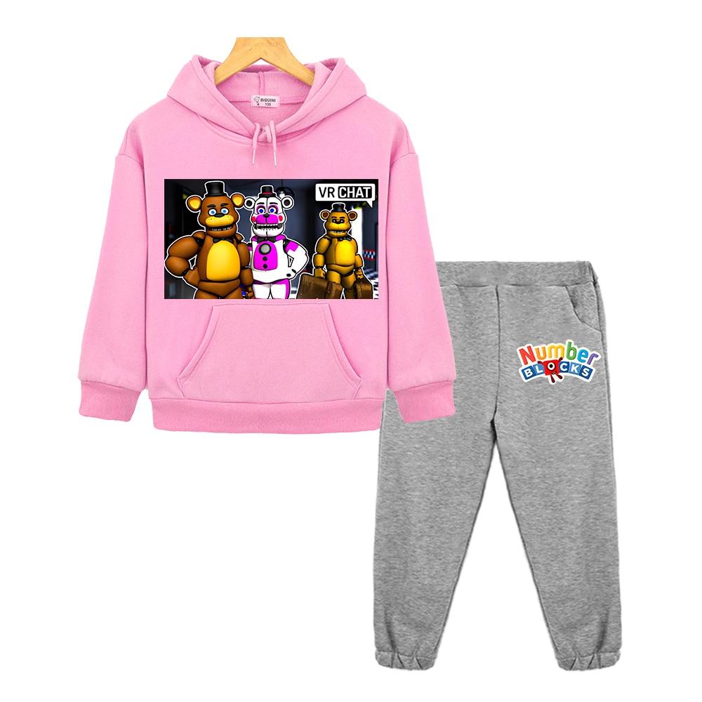 

Наборы с капюшоном Bear Rabbit Game Kawaii, флисовая толстовка для мальчиков и девочек, осенняя толстовка с капюшоном в стиле аниме, куртка, пуловер, детский бутик FNAF 130