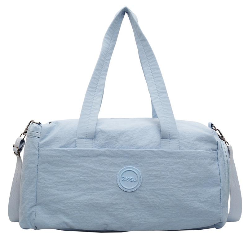 Simple Casual One-shoulder Travel Bag Large Capacity Independent Shoe Position Fitness Bag Hanging Pull Rod Portable Storage Bag