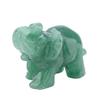 2 Zoll Natürlicher Jade Geschnitzter Elefant Kristallfigur Heimdekoration Einrichtungsgegenstand (#03)