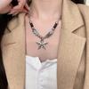 Goth Y2k Punk Necklace Geometry Simple Metal Necklace Adjustable Star Pendant Necklace  Streetwear