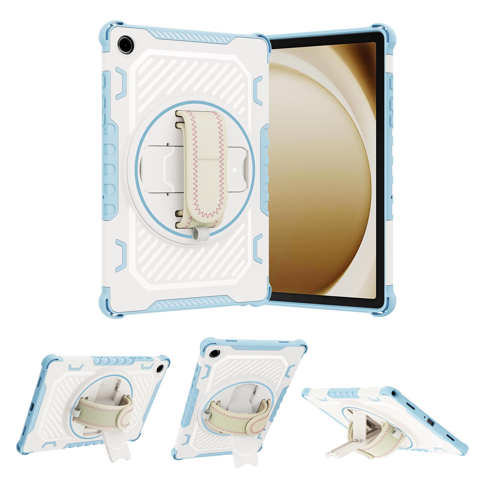 

Stand Case For Samsung Tab A11 A9 8.7 SM-X130 X135 X110 X115 Plus 11.0 SM-X230 X236 X210 X216 A8 10.5 SM-X200 X205 X207 Cover A11 Plus SM-X230 236 небесно-голубой