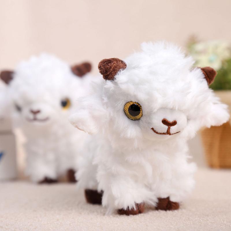 Ciondolo Pecora Peluche Morbida Carina Tocco Morbido Perfetto Per Decorazione Borsa Regali di Compleanno per Bambini