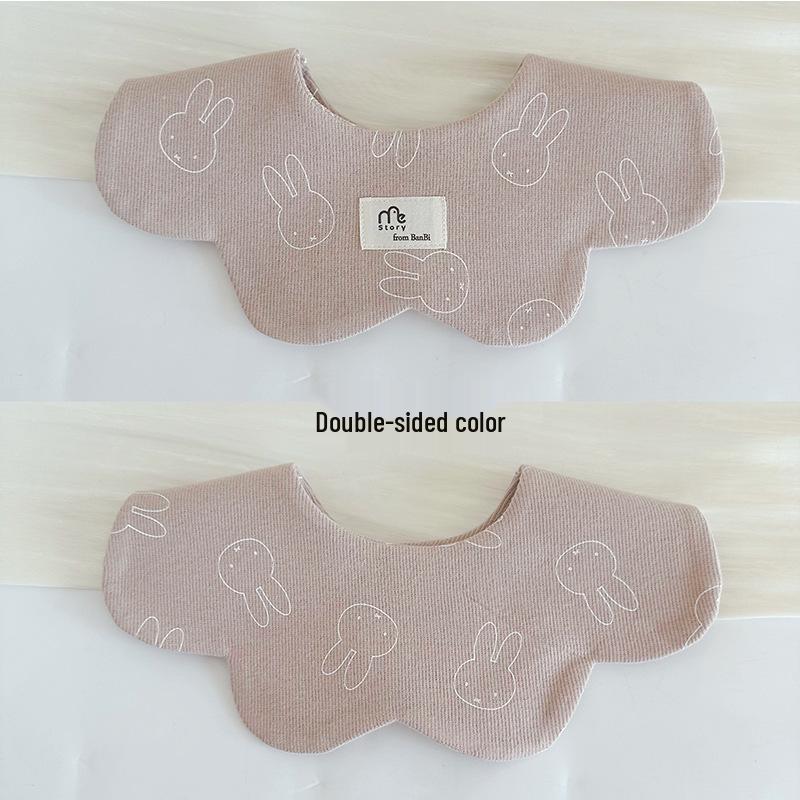 Storyme Double-Sided Korean Baby Drool Bib With Side Label, Suitable for 0-2 Years