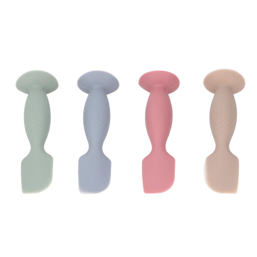 4ks dětská plenková krémová špachtle měkké novorozenecké potřeby silikonová pasta na zadek aplikátor