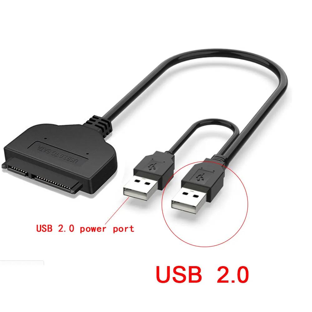 Sata To USB 3.0/2.0 Hard Driver Adapter Support 2.5 Inches External SSD HDD Hard Drive 22 Pin Sata III Cable Sata USB Cable