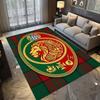 Royal Emblem Checkerboard Background carpet Living room and bedroom mats Suitable for all seasons Doormat Protective pad Fashion