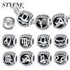 Charm Bead Charms Plata Originales Twelve Constellations Bead Charms for Charm Bead Charms copper Bracelets Jewellery Making Womens Gift